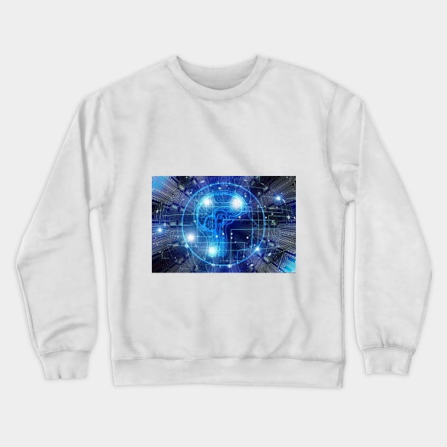 intelligence Crewneck Sweatshirt by Kremic-shirtplace